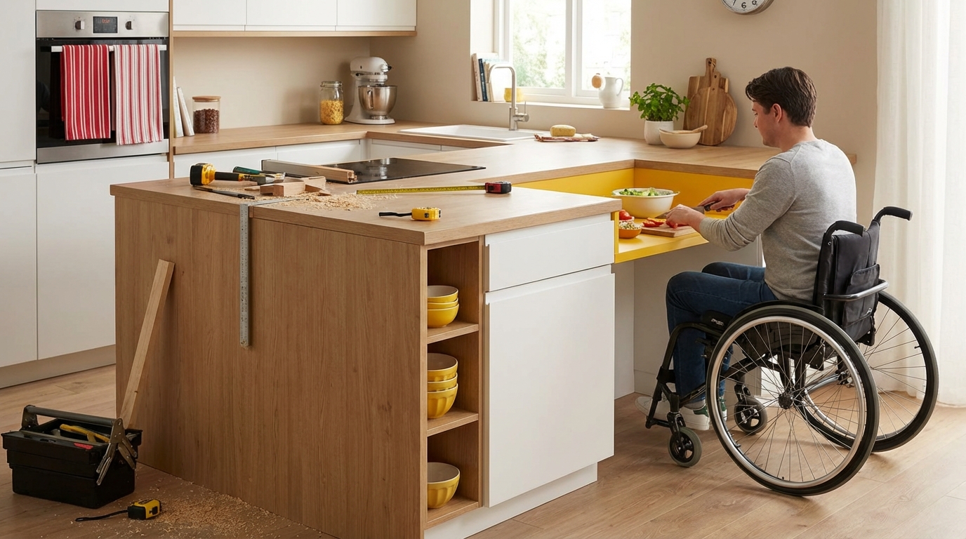 You are currently viewing Kitchen Renovations: Lowering Countertops for Accessibility